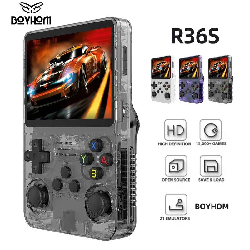 Video Game Portátil R36s 64g Tela HD com 15000 Jogos Diversão Garantida®